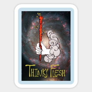 Thinky Flesh Universe Ace of Wands Sticker